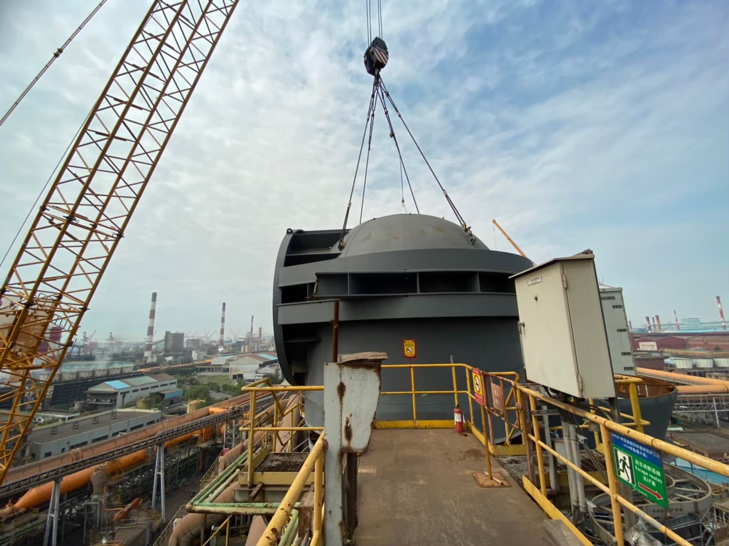 Furnace roof installation