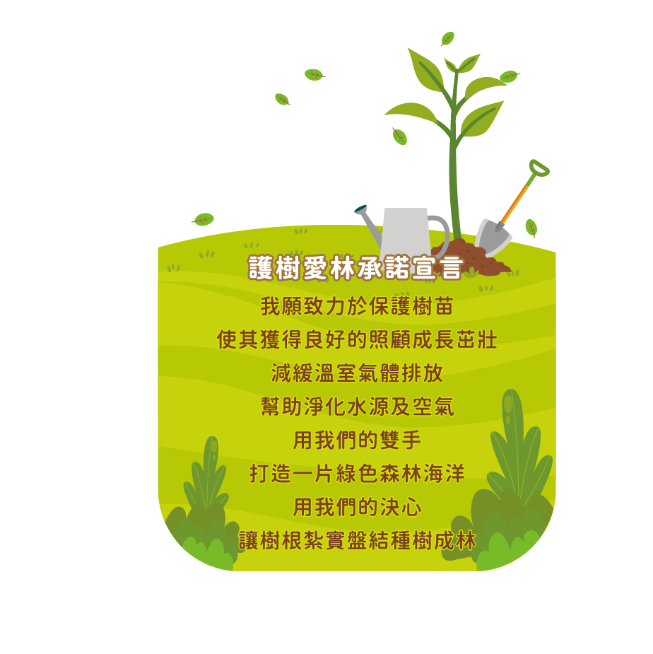 中機112年植樹活動 : 守護台灣，響應綠色造林計畫。