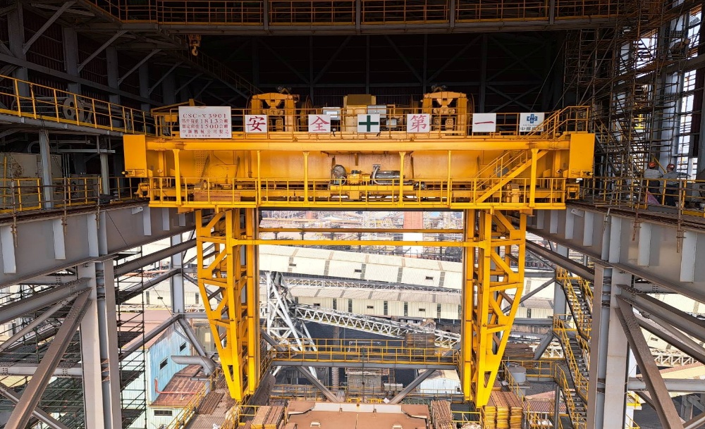 中鋼CDQ 150噸天車(無人自動化天車)